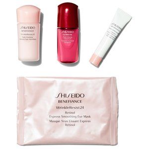 Shiseido 4-piece Skincare Set: Benefiance Wrinkle Resist & Ultimune Concentrate